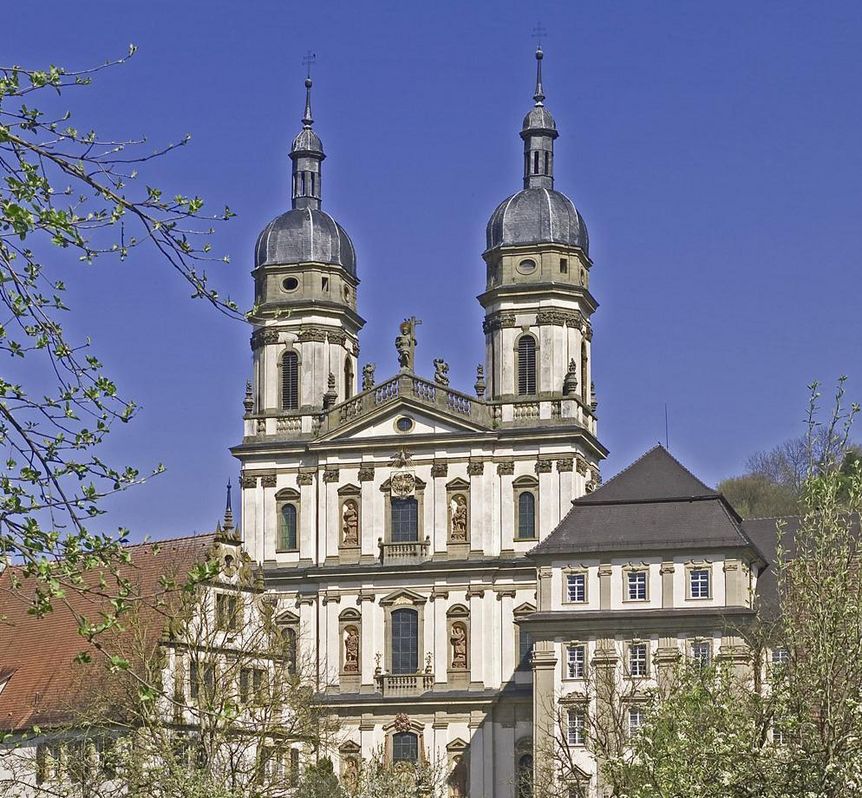 Double-towered Baroque church, Schöntal Monastery